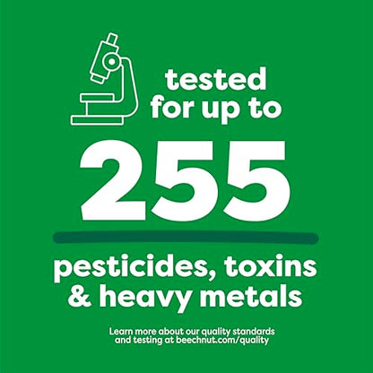 Beech-Nut Chicken Baby Food Pouches with 4g of Protein, Chicken Carrots Peas & Butternut Squash, Baby Puree Meat Baby Food Pouch, Stage 2, 3.5 oz Pouch (12 Pack)