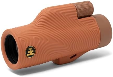 Nocs Provisions Field Tube 10x32 Waterproof Monocular, 10X Magnification Telescope, Bak4 Prism, Wide Field of View for Bird Watching, Backpacking & Wildlife Viewing - Paydirt Brown