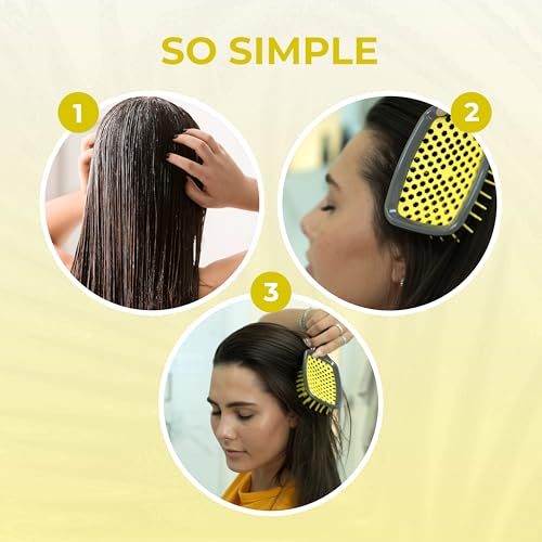 FHI Heat UNbrush Detangling Brush for Pain-Free Brushing on All Wet or Dry Hair Types — Durable DuoFlex Anti-Static Bristles, Lightweight Handle, Vented Hair Brush