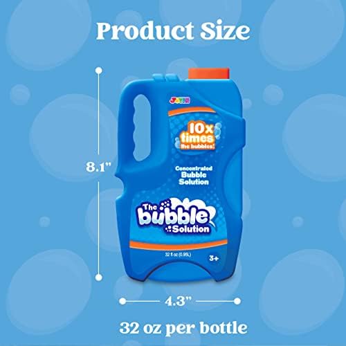 JOYIN 32 OZ Concentrated Bubble Solution for Bubble Machines (Up to 2.5 Gallons), Concentrated Solution Refills for Machine, Wands, Blower, Easter, Kids, Parties