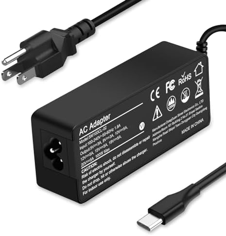 BAJ Universal 100W USB-C Laptop Charger Compatible with Lenovo,Acer,Dell,Asus,Mac Book Pro/Air 16, 15, 14, 13 Inch, Chromebook, Lenovo ThinkPad and Type-C Adapter Charger