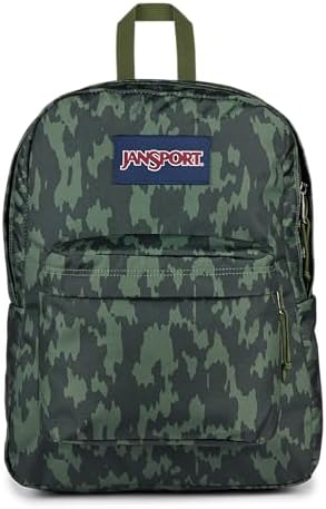 JanSport SuperBreak One Backpack - Durable, Lightweight Bag with 1 Main Compartment, Front Utility Pocket with Built-in Organizer, Premium Backpack, Camo Illusion
