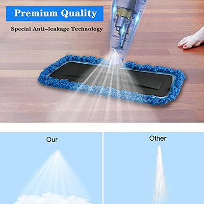 Spray Mop for Floor Cleaning with 3pcs Washable Pads - Wet Dry Microfiber Mop with 800 ml Refillable Bottle for Kitchen Wood Floor Hardwood Laminate Ceramic Tiles Floors Dust Cleaning