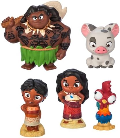 Disney Store Official Bath Set (Moana 2) - Kids Bath Accessories with Beloved Disney Characters - Colorful and Fun Bath Time Essentials for Kids - Suitable for All Ages