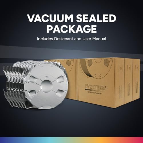 OVERTURE 6KG Bundle PETG 3D Printer Filament 1.75mm, Neatly Wound Durable PETG 6 Pack 1kg(2.2lbs), Strong Toughness Filament, Dimensional Accuracy +/- 0.02mm, Fit Most FDM Printers (6 Color (6-Pack))