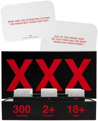 WE'RE NOT REALLY STRANGERS Adult Edition Card Game - 300 Conversation Cards for Memorable Game Nights, Parties, & Bachelorette Parties - Meaningful Games for Adults and Friends, 18+, 2-6 Players