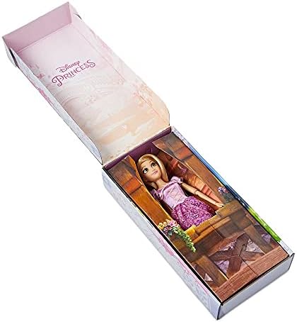 Disney Store Girl's Disney Princess Classic Doll (Rapunzel from Tangled), 11 Inches, Includes Brush with Molded Details, Fully Posable Toy in Classic Outfit - Disney Princess Toys