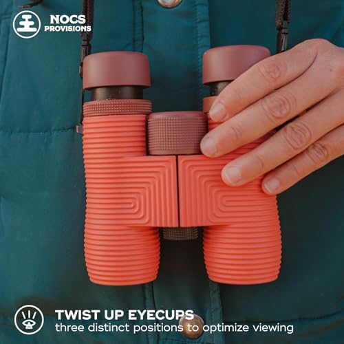Nocs Provisions Field Issue Compact 8x32 Waterproof Binoculars, Shockproof, Fogproof, 8X Magnification, Bak4 Prism, Multi-Coated Lenses for Adults & Kids, Bird Watching, Hunting & Wildlife Viewing