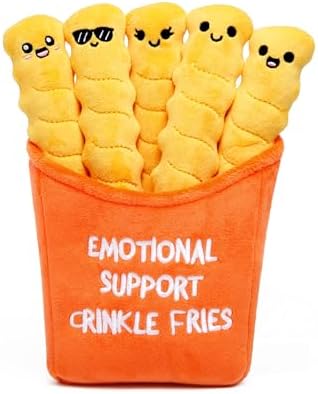 WHAT DO YOU MEME? Emotional Support Crinkle Fries — Plush Fries by Emotional Support Pals