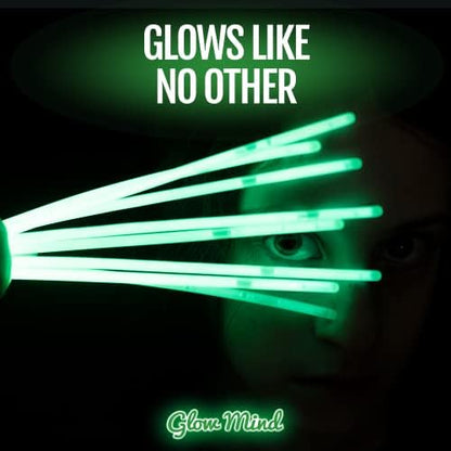 200 Ultra Bright Glow Sticks Bulk - Halloween Glow in the Dark Party Supplies Pack - 8" Glowsticks Party Favors with Bracelets and Necklaces