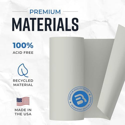 Bryco Goods Large Newsprint Packing Paper Roll - 1000'L x 18”W (700 Sheets 17” Long Equivalent) - USA Made - Newspaper Paper - Packaging, Storage, Shipping & Moving Supplies
