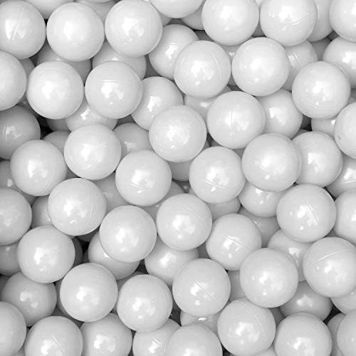 MoonxHome Ball Pit Balls for Toddlers, BPA Free Crush Proof Plastic Toy Balls for Ball Pit, Children's Pool Water Toys, Macaron Ocean Balls for Play Tent 2.15 Inch Pack of 100…