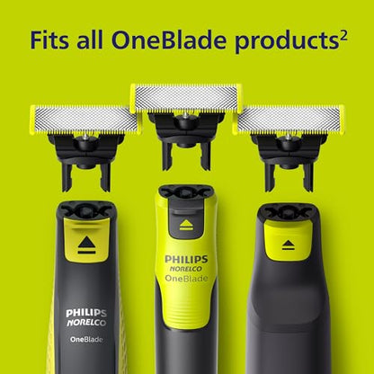 Philips Norelco OneBlade 360 Blades, Genuine Replacement Blades for OneBlade Electric Shaver and Trimmer, Durable Stainless Steel, 5 Pack, QP450/80