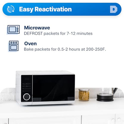 Dry & Dry 1 Gram [500 Packets] Silica Gel Packets Desiccants, Silica Packets - Rechargeable Silica Gel Packs, Desiccants Packets, Silica Gel