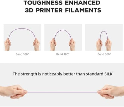 FLASHFORGE PLA Filament 1.75mm, 3D Printer Filament 1kg (2.2lbs) Spool, Dimensional Accuracy +/- 0.02mm, 3D Printing Filament Easy to Use and Fits for Most FDM 3D Printers (Purple)