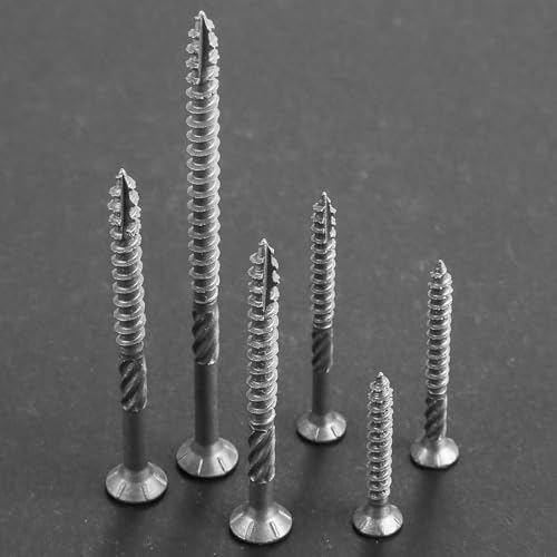 #10 * 4" 304 Stainless Steel Deck Screws, (860pcs) 15 lbs.Exterior Wood Screws, Rust Resistant epoxy Coated, Bronze, T25 Star Bit