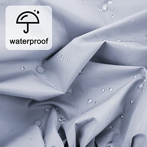 Reusable Shower Cap for Women, Large Waterproof Shower Bonnet Washable Elastic Band Bath Accessories Hair Hat for Long Hair, Braids(Black&Gray)