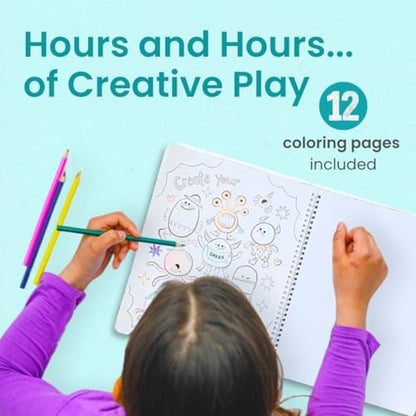 Halloween Sticker Book for Kids 3-5 Spooky, Children's Crafts (500+ Cute Halloween Stickers for Kids & 12 Scenes) Holiday Activity Books, Fall Coloring Book Children Ages 4-8