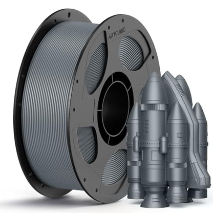 ANYCUBIC PLA 3D Printer Filament, 3D Printing PLA Filament 1.75mm Dimensional Accuracy +/- 0.02mm, 1KG Reusable Spool (2.2 lbs), Light Grey