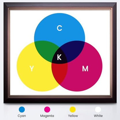 SUNLU CMYK Lithophane PLA Filament 1.75mm, 4kg 3D Printer Filament Bundle, Compatible with AMS and Regular FDM 3D Printers, 4kg in Total, 1kg per Spool, 4 Packs, 4 Colors, White+Cyan+Magenta+Yellow