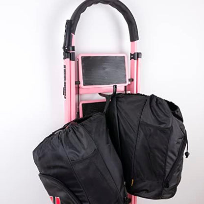 KURUI Wall Hooks for Garage Garden, 4 Pack Water Hose Holder, Large Garage Storage Hanger for Ladder Bike Extension Cord Tool, Wall Mount l Hooks, Black Heavy Duty 8 inch Long Hook