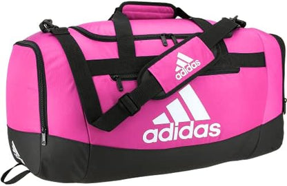 adidas Unisex Defender 4.0 Gym Duffel Bag for Men and Women, Team Shock Pink, Medium (66L)