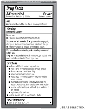 LUMIFY Redness Reliever Eye Drops, for Whiter & Brighter Looking Eyes, 0.25 Fl Oz (7.5 mL)