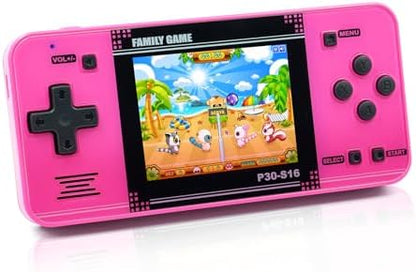 Handheld Game for Kids -Preloaded 220 Retro Video Games, Portable Gaming Player with Rechargeable Battery 3.0" LCD Screen, Mini Arcade Electronic Toy Gifts for Boys Girls (Red)
