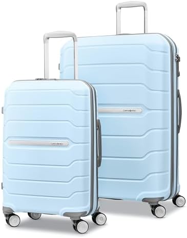 Samsonite Freeform Hardside Expandable with Double Spinner Wheels, Sky Blue, 2-Piece Set (21/28)