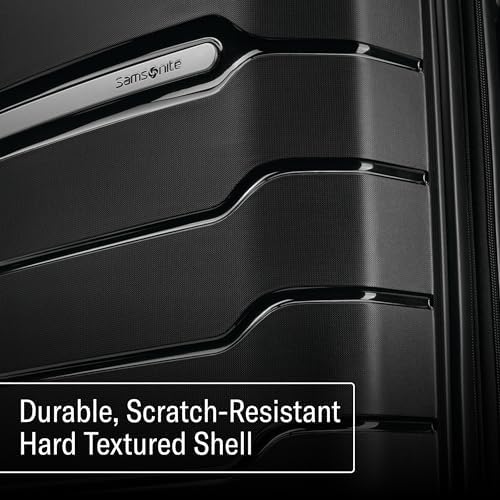 Samsonite Freeform Hardside Carry-On Luggage with Spinner Wheels - Hardshell Suitcase - TSA, Airline-Approved - Expandable Hard Shell, Smooth Rolling Wheels for Lightweight Travel - Powder Blue