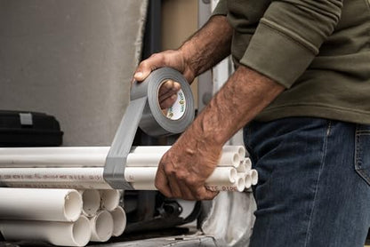 Duck The Original Duck Tape Brand Duct Tape, Silver, 1.88 in. x 20 yd., 6 Rolls (242716)