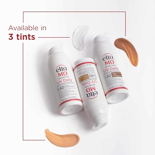 EltaMD UV Daily SPF 40 Tinted Face Sunscreen Moisturizer, Tinted Moisturizer for Face with SPF, Great for Dry, Combination, and Normal Skin