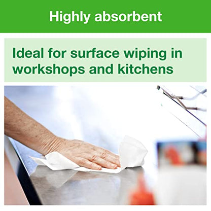 Tork Industrial Centrefeed Dispenser Black - M2 + Refill - Paper Wiper White, 6 x 1000 Sheets