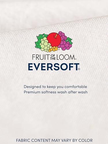Fruit of the Loom Men's Undershirts, Moisture Wicking & Tag Free, Short Sleeve Crew T-Shirts