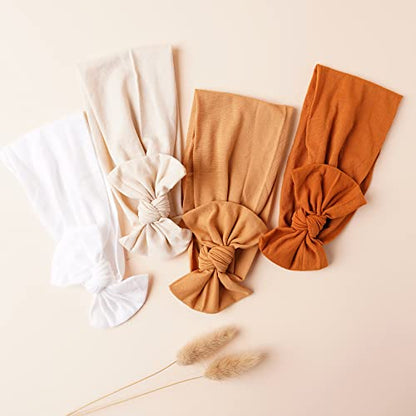 Jesries 22 PCS Baby Headbands Soft Nylon Hairbands with Bows Girls Hair Accessories for Newborn Infant Toddler Kids Handmade