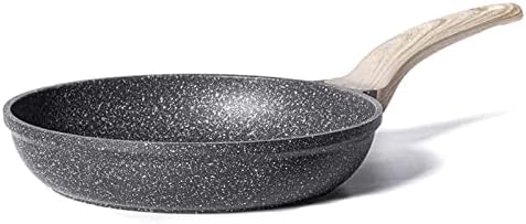 CAROTE Nonstick Frying Pan Skillet,Non Stick Granite Fry Pan Egg Pan Omelet Pans, Stone Cookware Chef's Pan, PFOA Free,Induction Compatible(Classic Granite, 8-Inch)