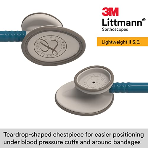 3M Littmann Lightweight II S.E. Stethoscope, 2452, 28" Caribbean Blue Tube