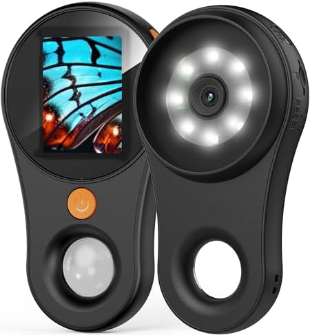 T TAKMLY Magnifying Glass with Light Portable Handheld USB Digital Microscope Macro Camera 2.0 inch IPS Color Screen Fixed Focus, 200w Pixel, 500x Magnification, Compatible with Windows, Mac OS