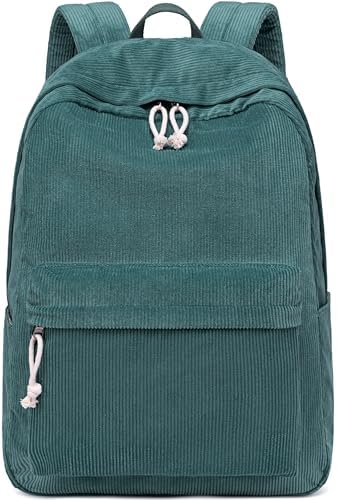 School Backpack for Teen Girls Bookbags Elementary High School Corduroy Laptop Bags Women Travel Daypacks