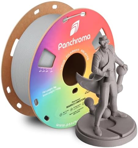 Polymaker Panchroma Marble PLA Filament, Marble Limestone 1.75mm 1kg 3D Printing Filament, 3D Printer PLA Filament, Fit Most FDM 3D Printers, 1kg Spool (2.2lbs)