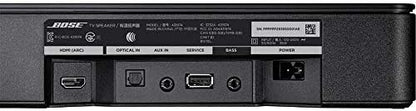 Bose TV Speaker - Soundbar for TV with Bluetooth and HDMI-ARC Connectivity, Black, Includes Remote Control