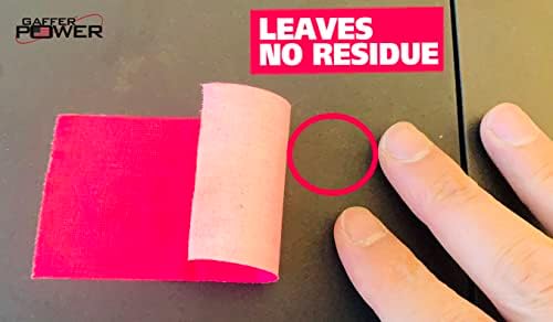 Gaffer Power Real Professional Grade Gaffer Tape, Made in The USA, | Durable, Versatile | Weather Resistant | Leaves No Residue | Fluorescent Pink Tape, 2 in x 30 Yds