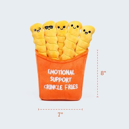 WHAT DO YOU MEME? Emotional Support Crinkle Fries — Plush Fries by Emotional Support Pals
