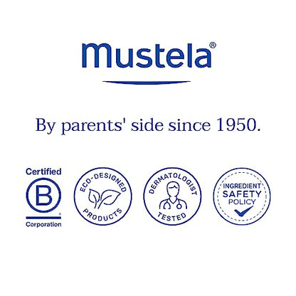 Mustela Cradle Cap Foam Shampoo for Newborn - Baby Shampoo with Naturally derived Avocado Polyphenols - Tear-Free & Fragrance-Free - 5.07 fl. oz