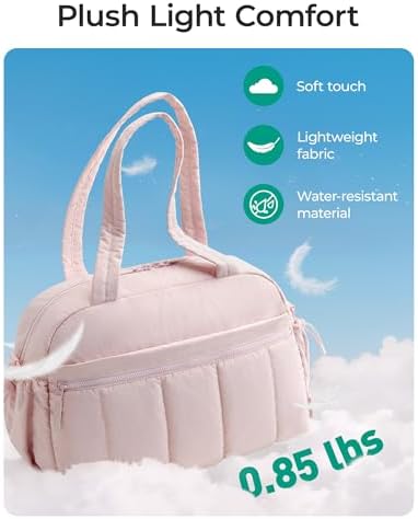 BAGSMART Gym Bag for Women, Duffle Bag for Travel with Wet Pocket, Lightweight Carry on Weekender Duffel, Water Resistant