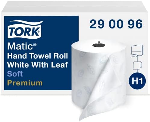 Tork Matic Soft Hand Towel Roll (6 Rolls) and Tork Matic Paper Towel Dispenser