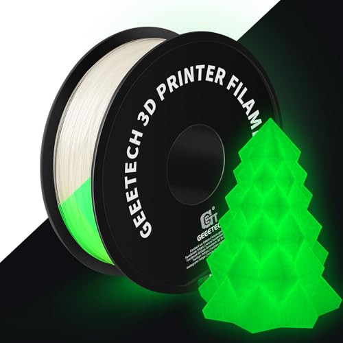 Geeetech 3D Printer Filament,Luminous PLA Filament 1.75mm,Glow in The Dark Green 1kg (2.2lbs) 1 Spool
