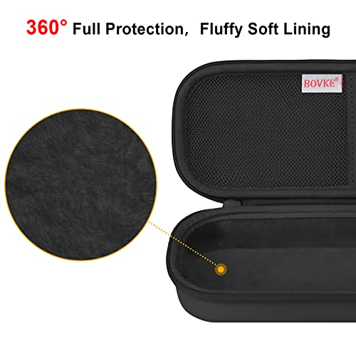 BOVKE Travel Stethoscope Case for 3M Littmann Classic III, Lightweight II S.E, MDF Acoustica Lightweight Stethoscopes, Mesh Pocket for Pen Lights, Medical Scissors, Nurse Accessories for Work, Black