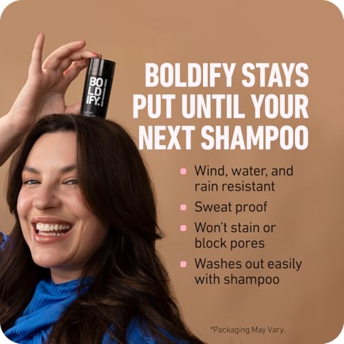 BOLDIFY Hair Fibers (56g) - Fill In Thinning and Fine Hair for an Instantly Fuller, Thicker Look - 14 Shades for Women & Men - White