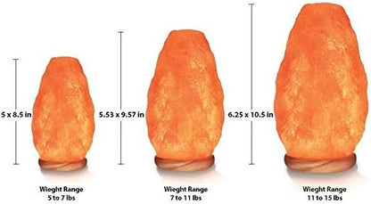 Himalayan Glow Salt Lamp with Dimmer Switch 5-7 lbs